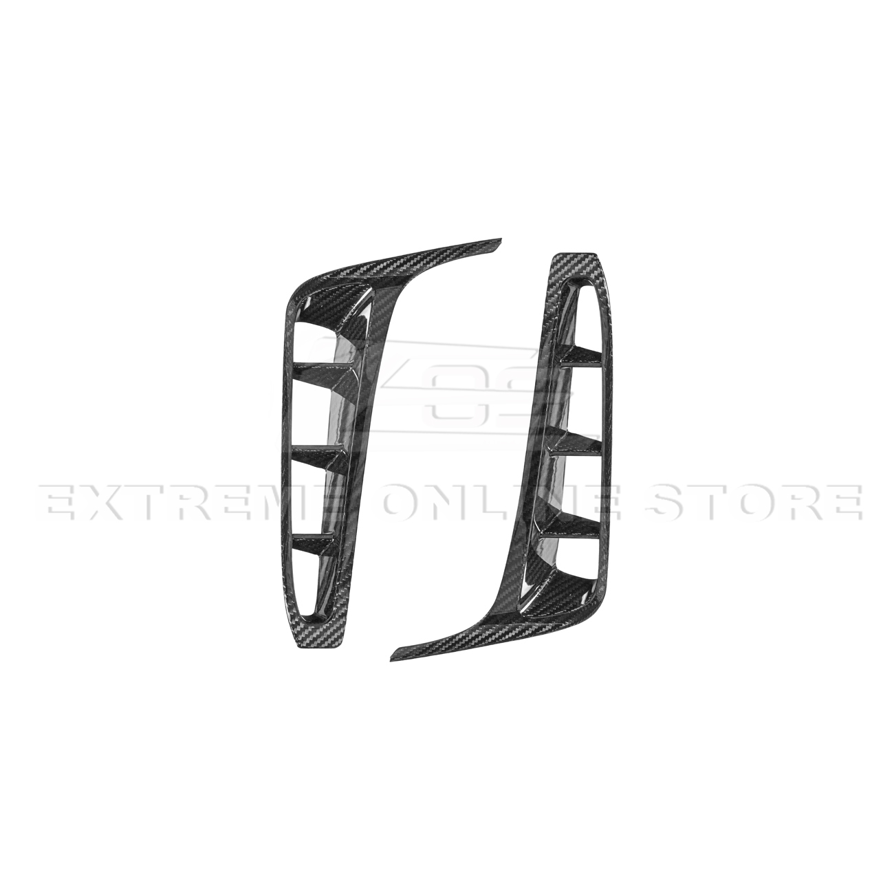 Chevrolet Corvette C8 Z06 DRY CARBON FIBER Rear Side Vent Cover
