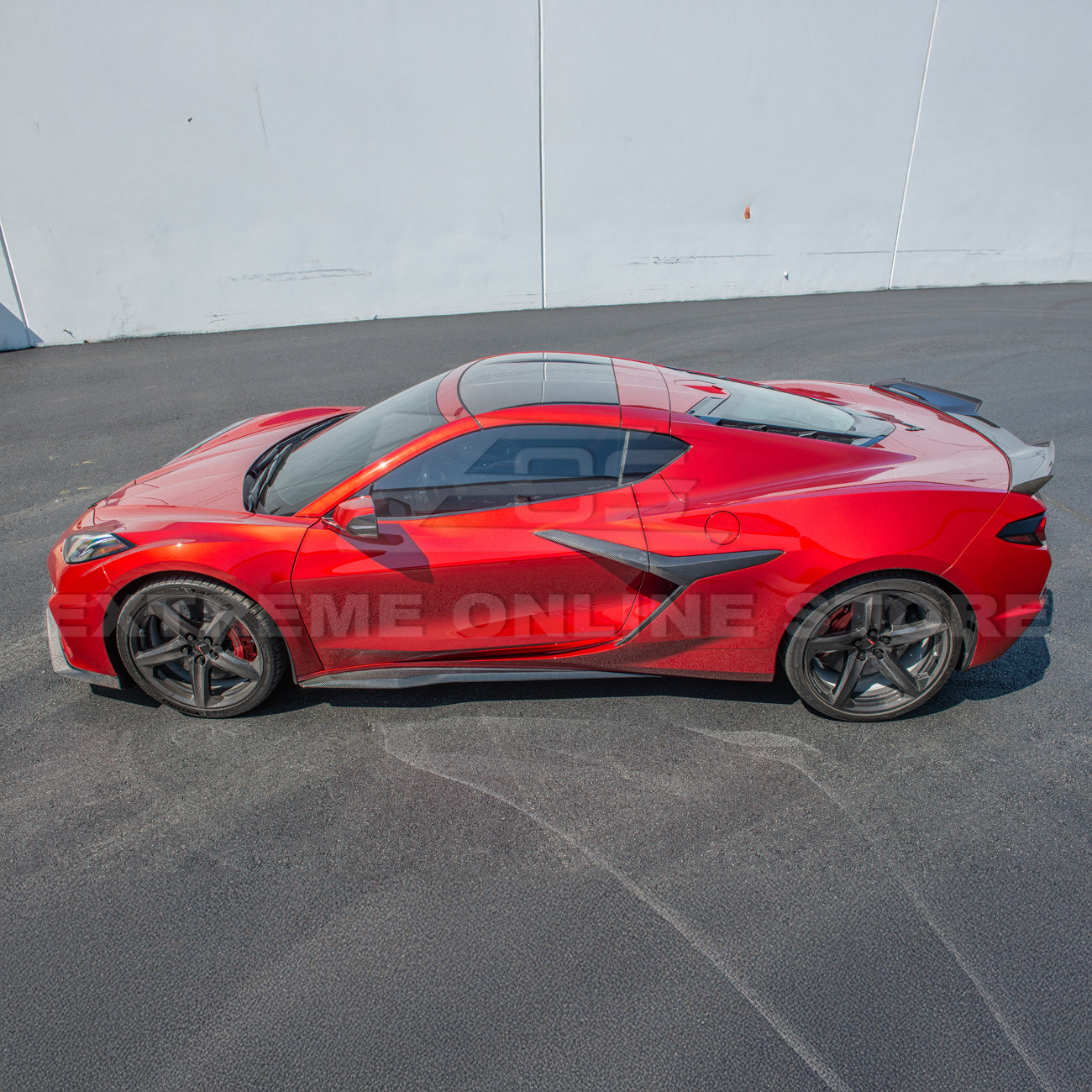 Chevrolet Corvette C8 Z06 / E-Ray DRY CARBON FIBER Side Skirts