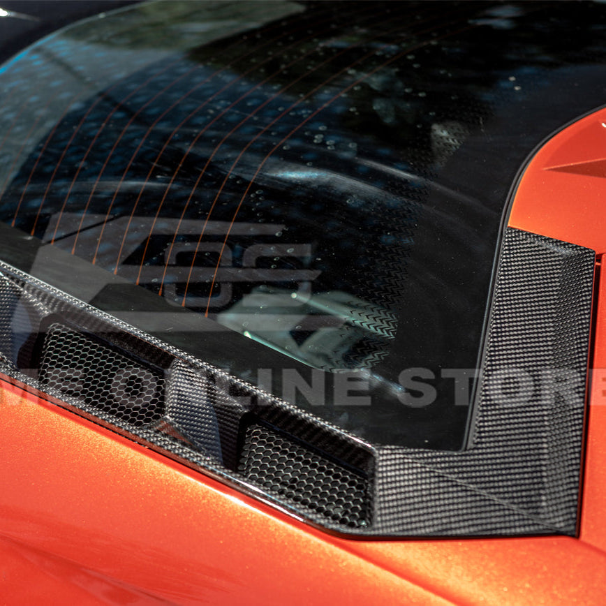 Corvette C8 Coupe DRY CARBON FIBER Rear Hatch Vent