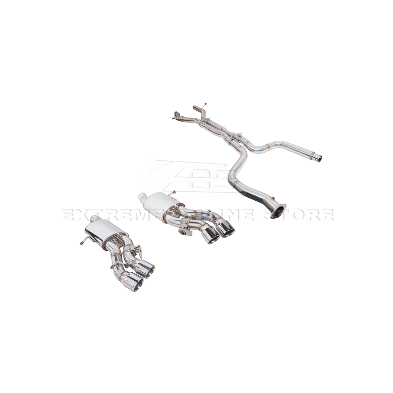2016-2019 Cadillac CTS-V Muffler Resonated Cat Back Exhaust