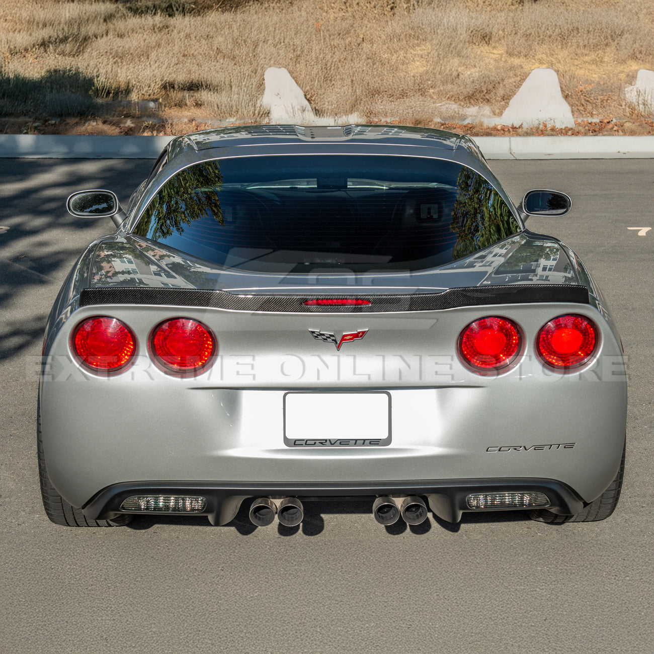 Corvette C6 ZR1 DRY CARBON FIBER Conversion Rear Trunk Spoiler