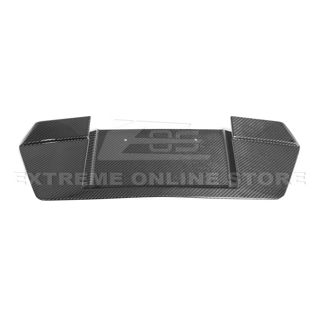 Corvette C8 DRY CARBON FIBER License Plate Backing