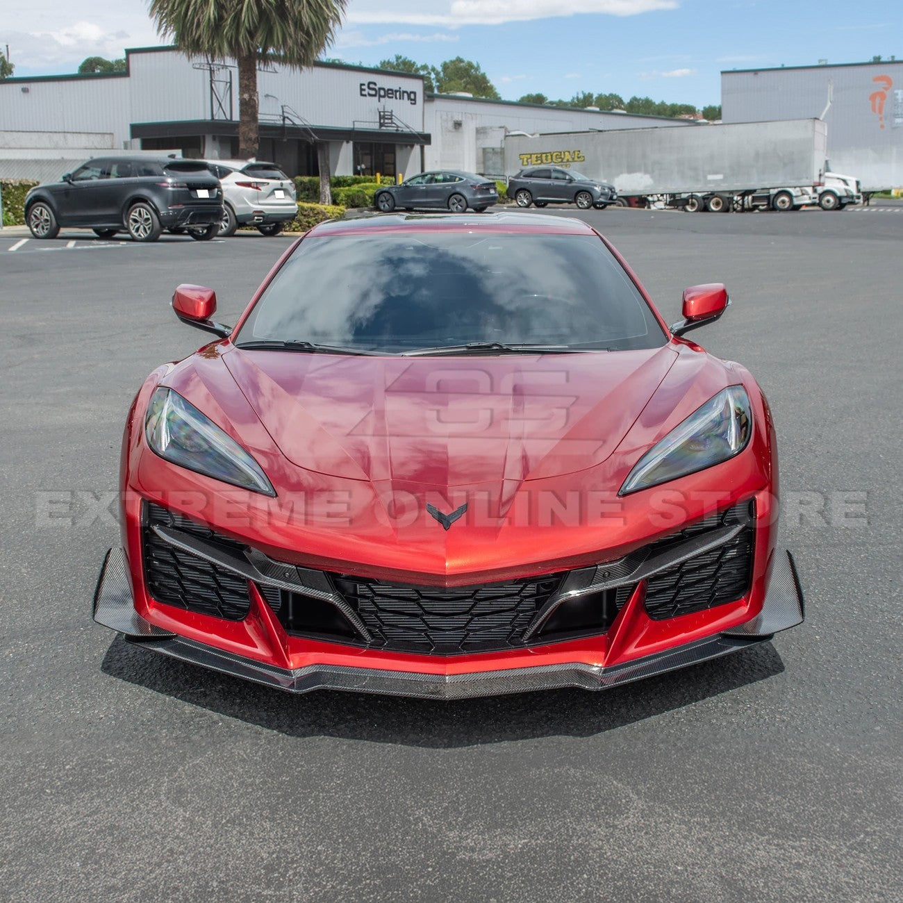 Chevrolet Corvette C8 Z06 DRY CARBON FIBER Front Grille Insert