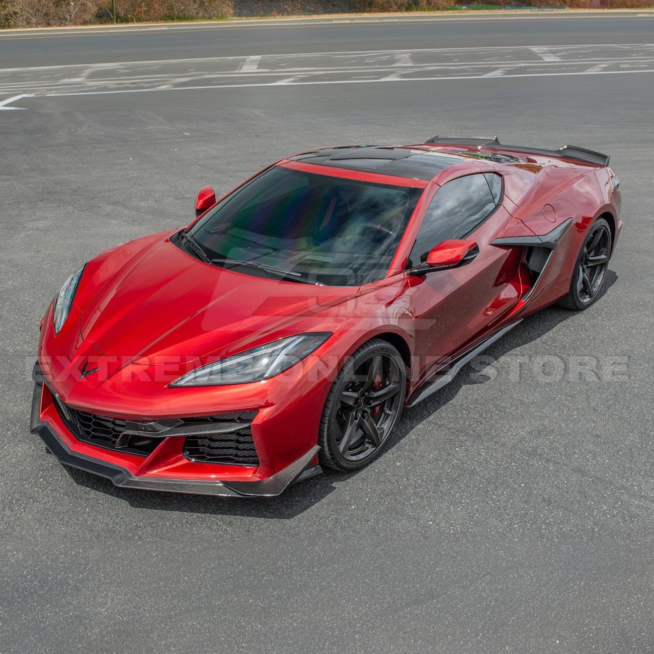 Chevrolet Corvette C8 Z06 DRY CARBON FIBER Front Grille Insert