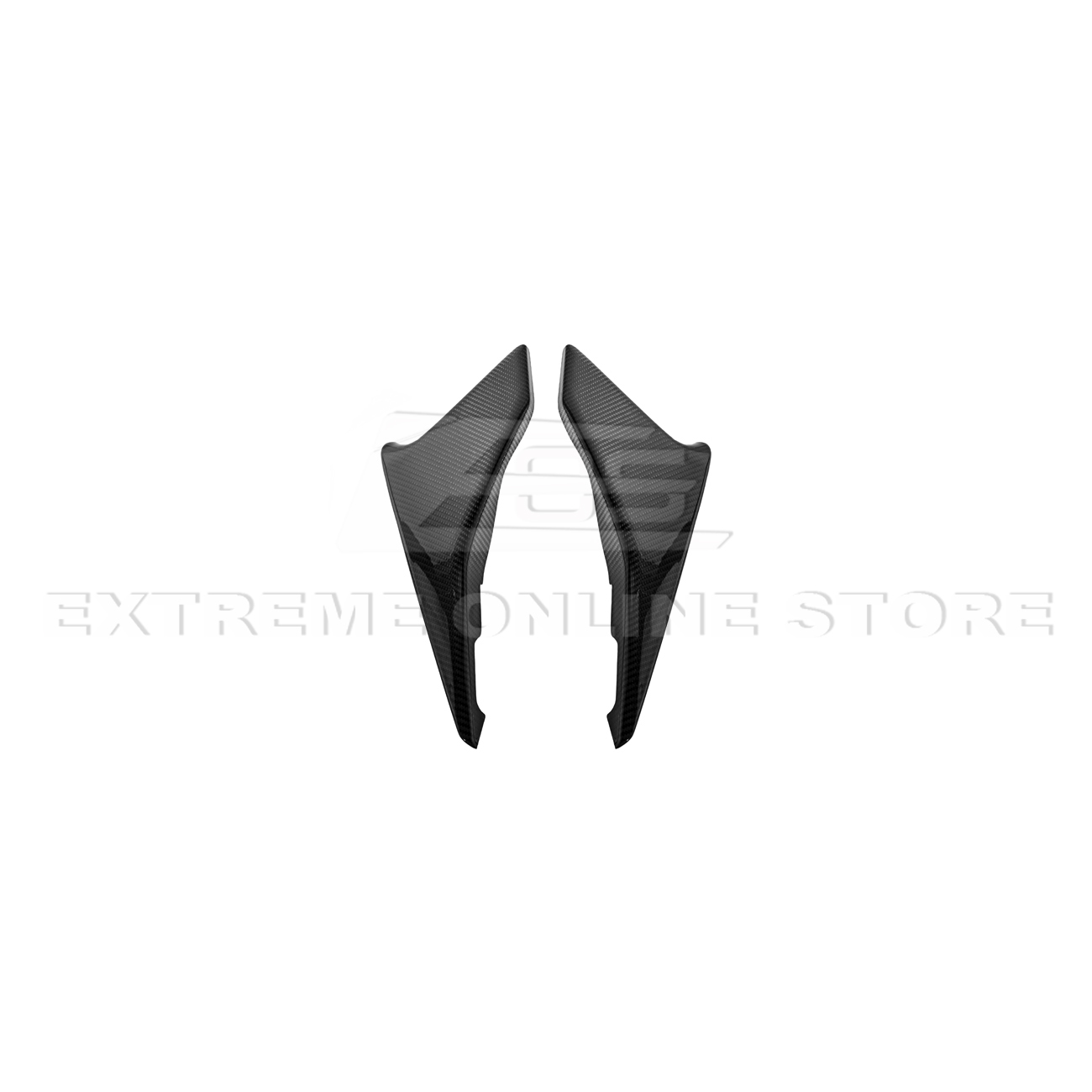 Corvette C8 DRY CARBON FIBER Window Switch Trim & Pillar Panel Cover