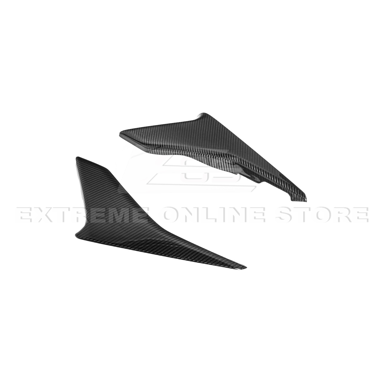 Corvette C8 DRY CARBON FIBER Window Switch Trim & Pillar Panel Cover
