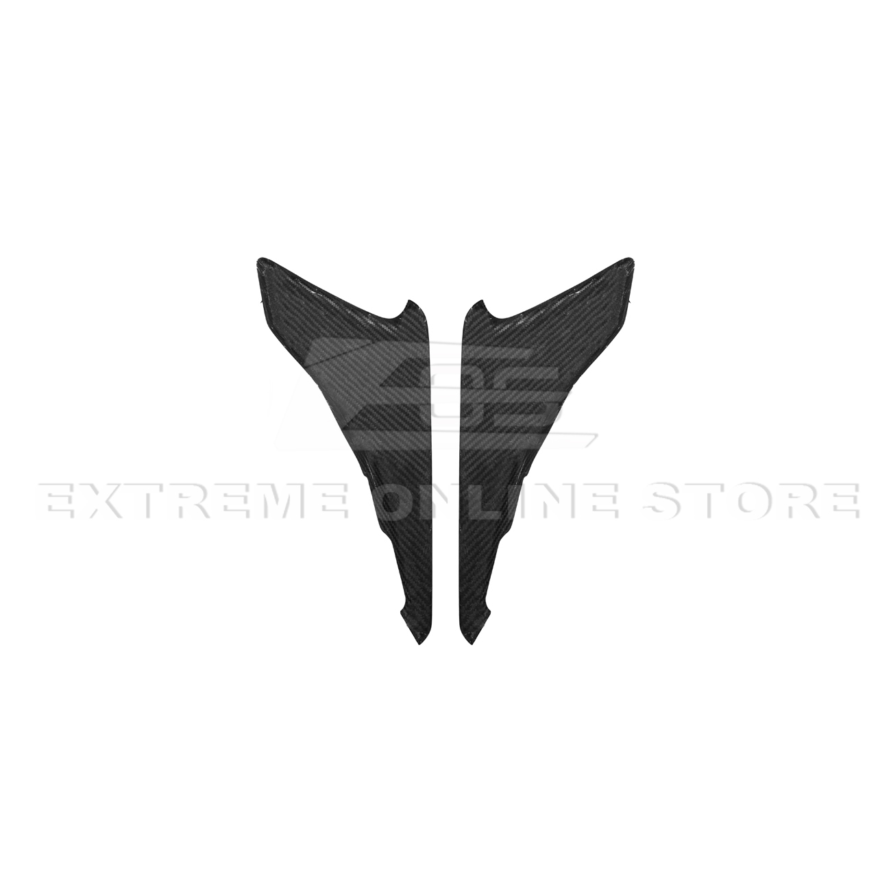Corvette C8 DRY CARBON FIBER Window Switch Trim & Pillar Panel Cover