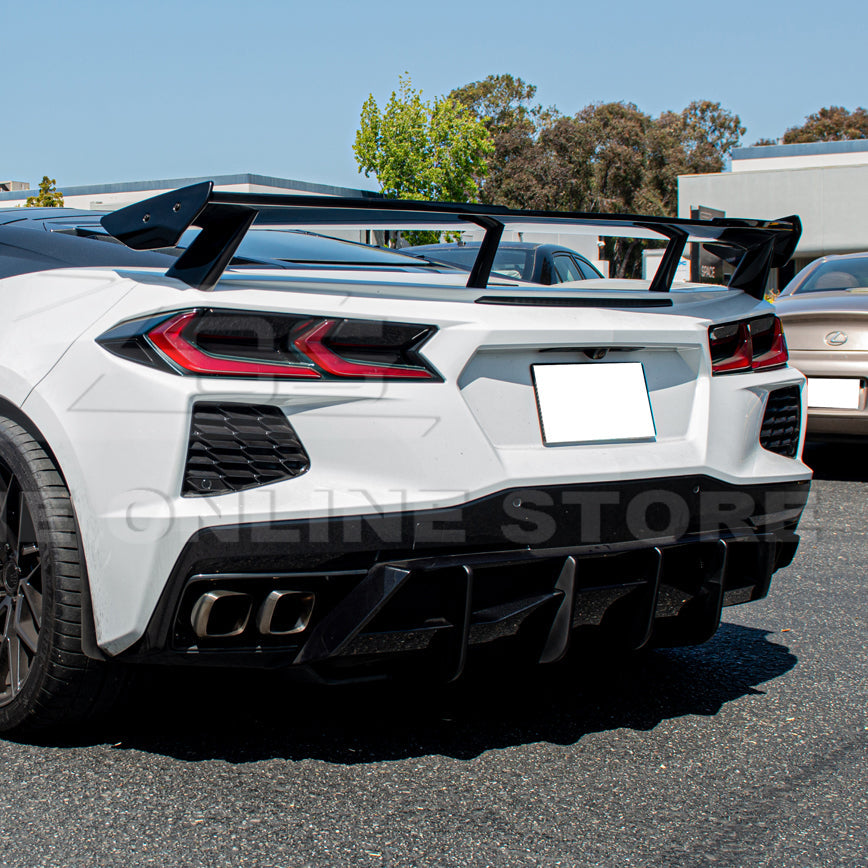 Corvette C8 Stingray DRY CARBON FIBEr Add-On Rear Diffuser Fin