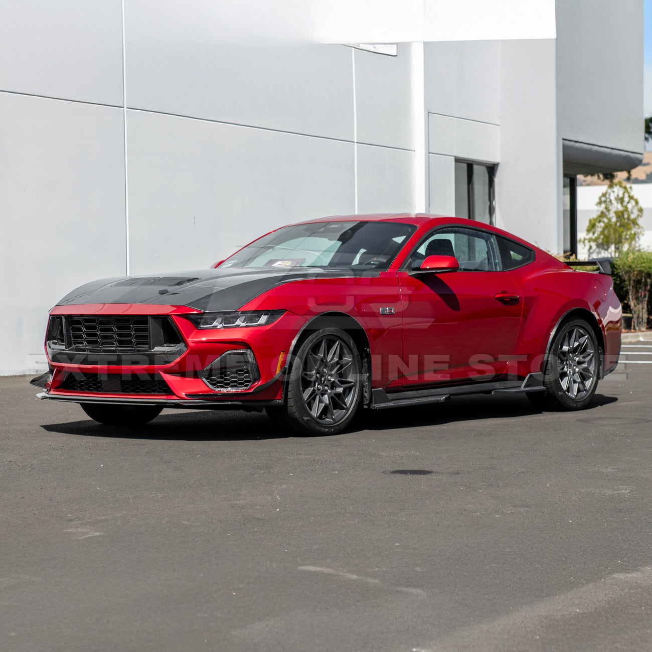 2024+ Ford Mustang DRY CARBON FIBER Fender Flares & Mud Flap