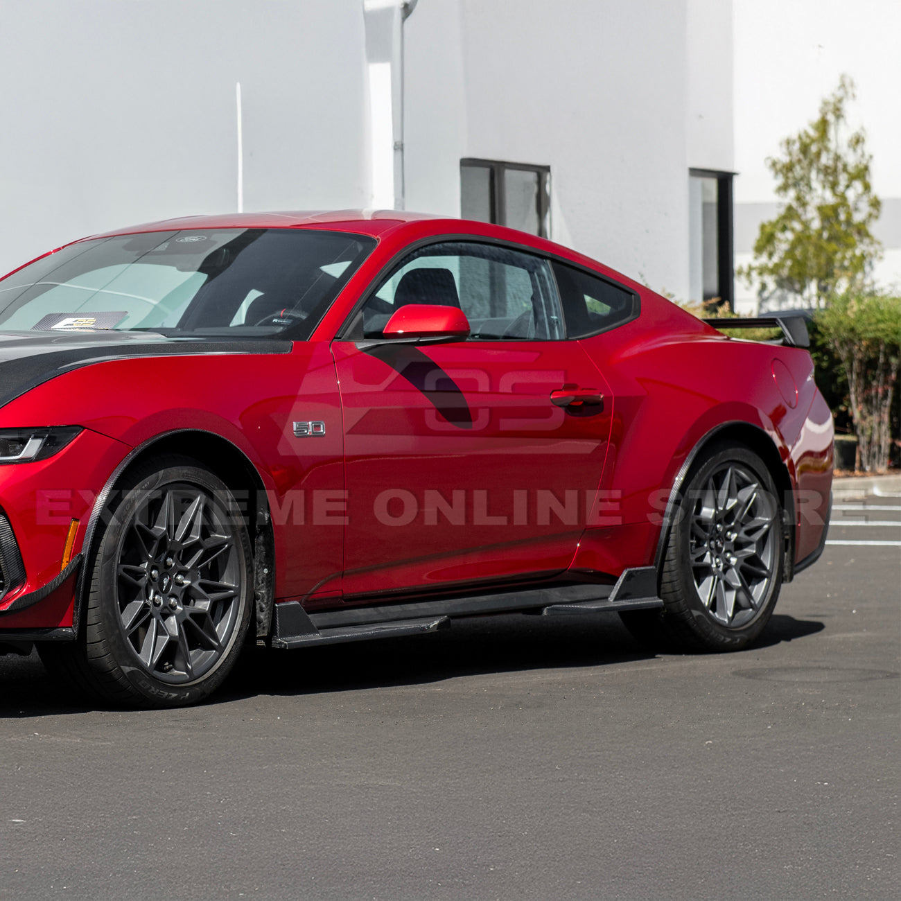 2024+ Ford Mustang DRY CARBON FIBER Fender Flares & Mud Flap