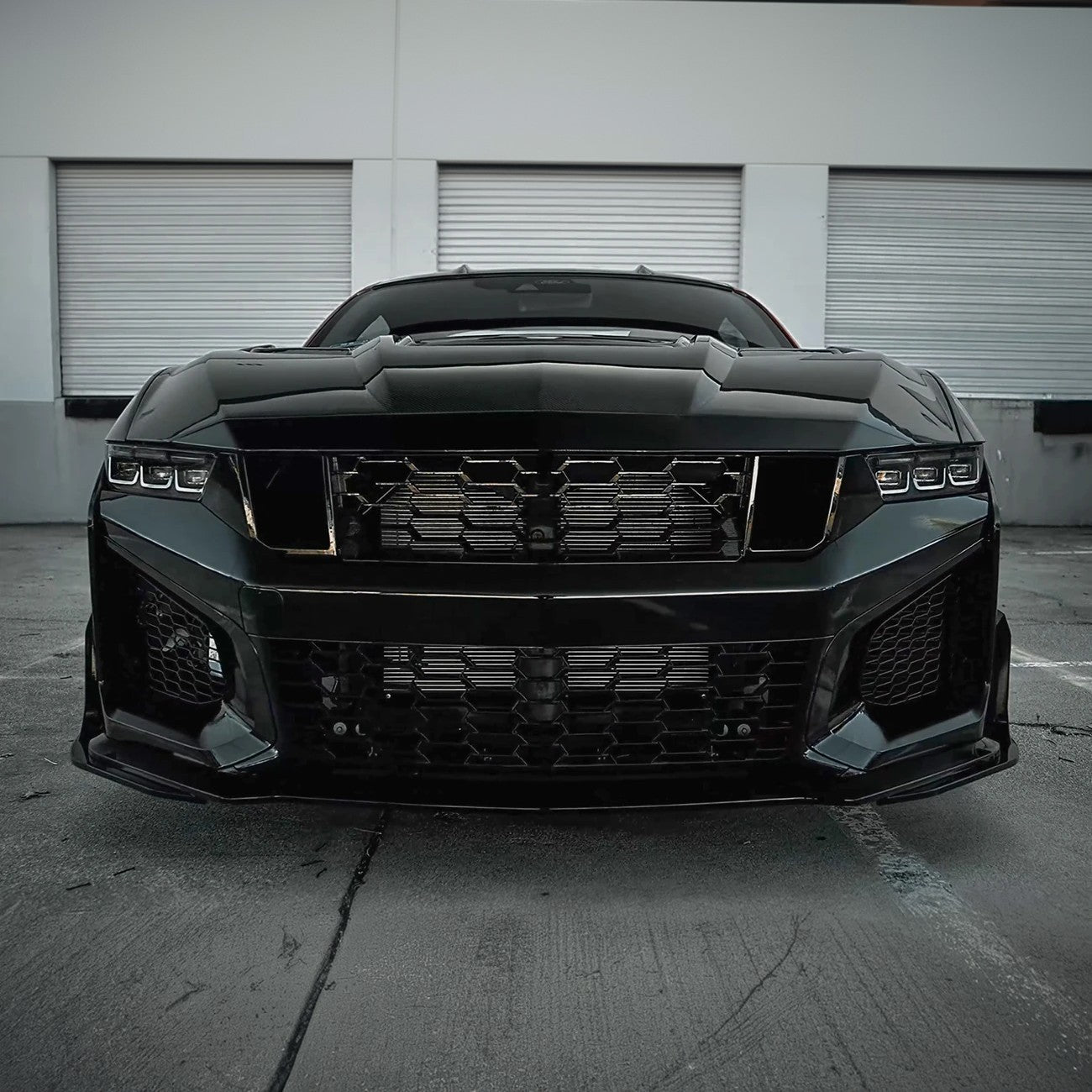 2024-Up Mustang Dark Horse SC Replacement Primed Front Bumper Cover Grille Lip (Pre-sale)