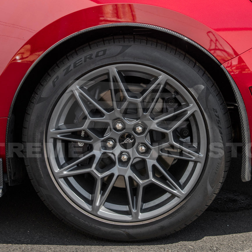 2024+ Ford Mustang DRY CARBON FIBER Fender Flares & Mud Flap