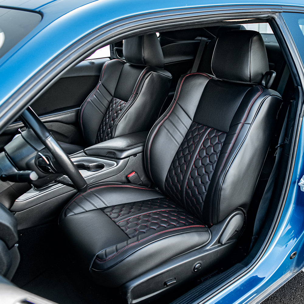 2015-Up Dodge Challenger Custom Leather Seat Covers (Performance Seat)