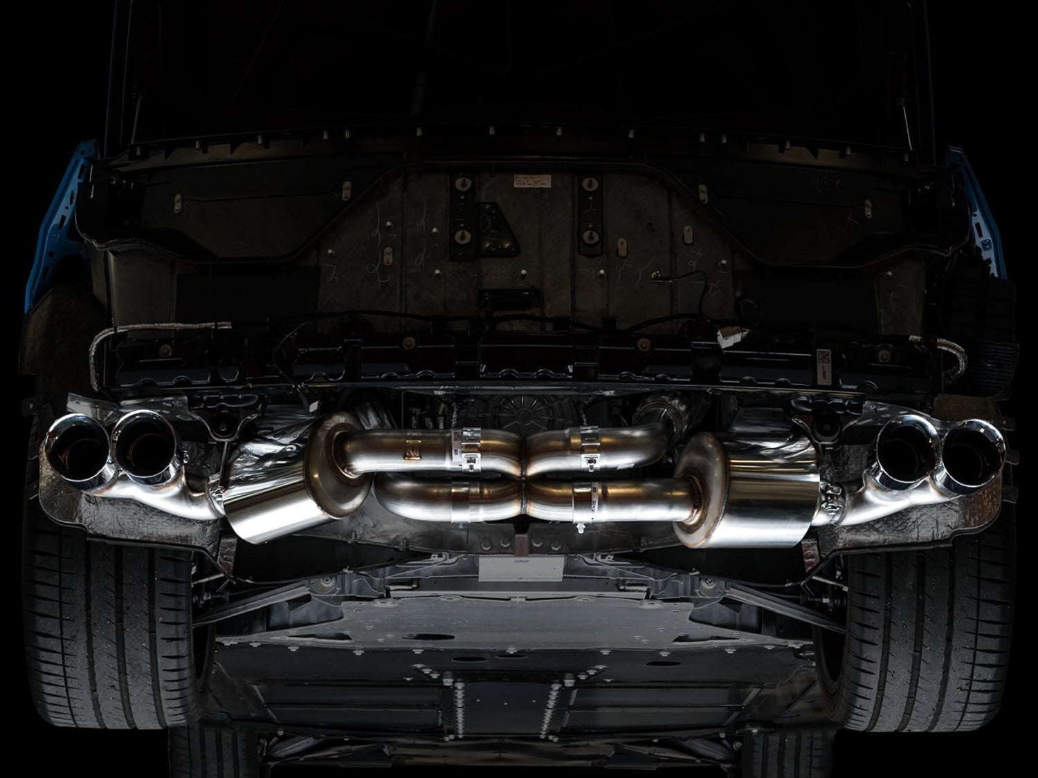 AWE Touring Edition Exhaust for C8 Corvette -- Chrome Silver Tips
