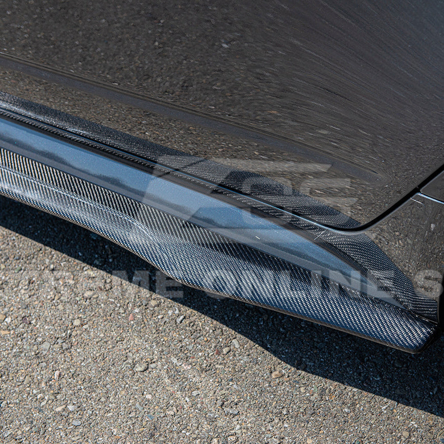 2003-08 Cadillac CTS-V | CARBON FIBER Package Front Lip Splitter & Side Skirts