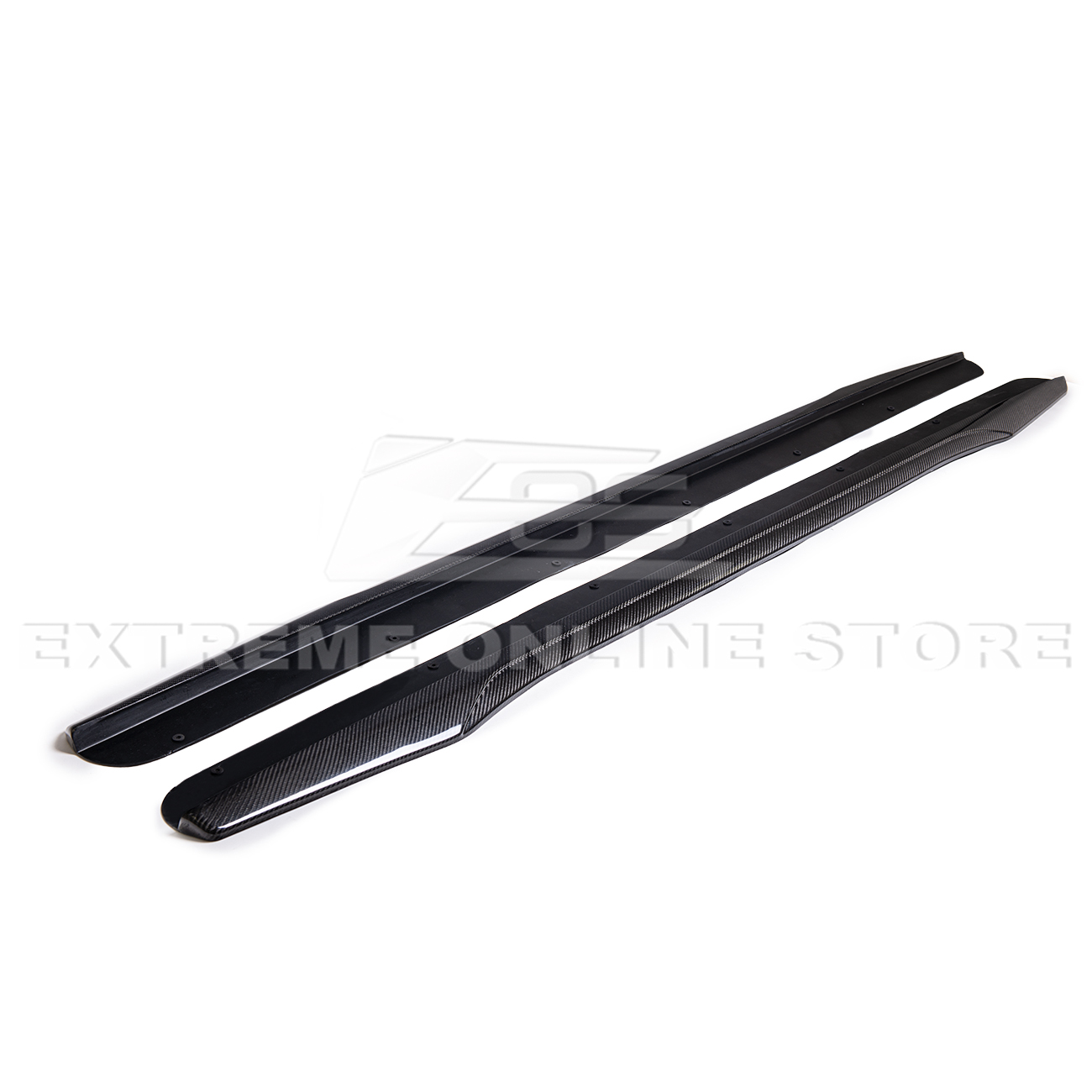 2003-08 Cadillac CTS-V | CARBON FIBER Package Front Lip Splitter & Side Skirts
