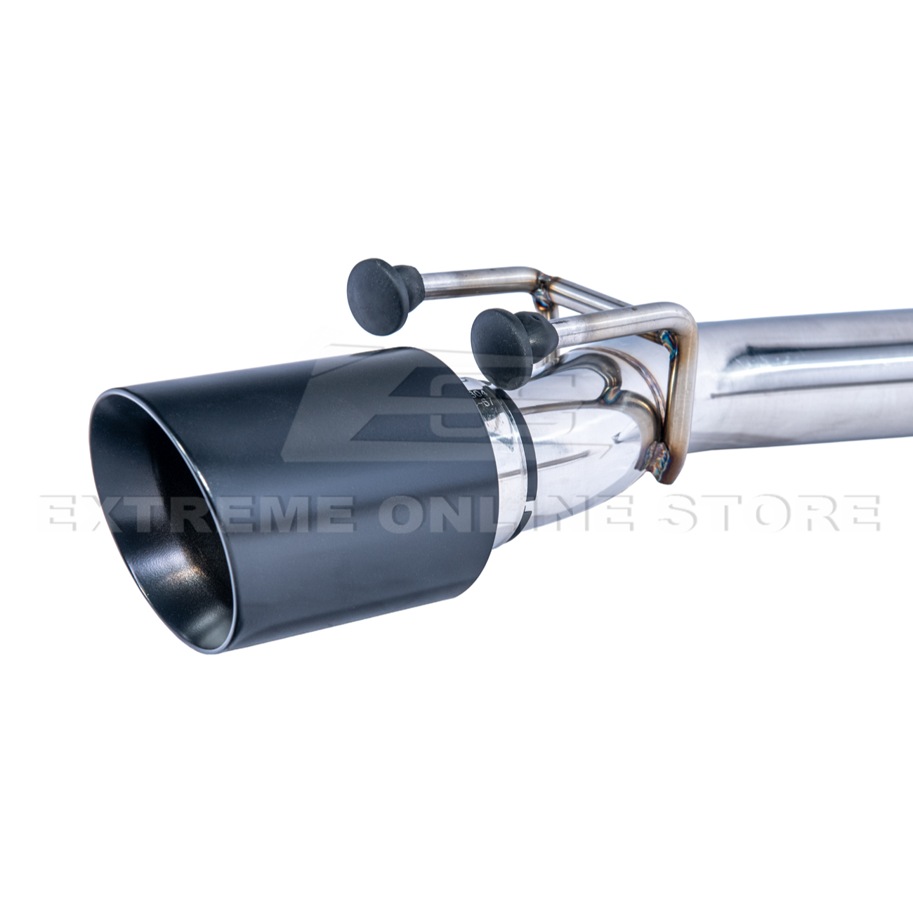 2005-06 Pontiac GTO T-304 Muffler Delete Axle Back Dual Black Tips Exhaust