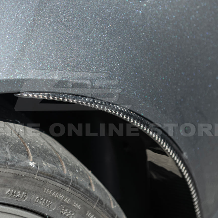 2005-13 Corvette C6 Z06 ZR1 DRY CARBON FIBER Splash Guard Mud Flaps