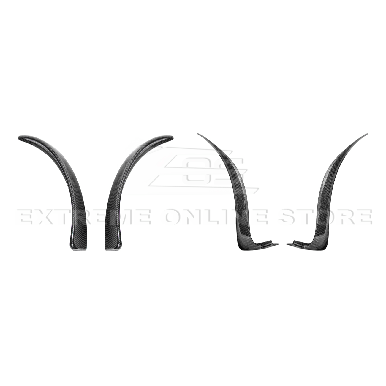 2005-13 Corvette C6 Z06 ZR1 DRY CARBON FIBER Splash Guard Mud Flaps