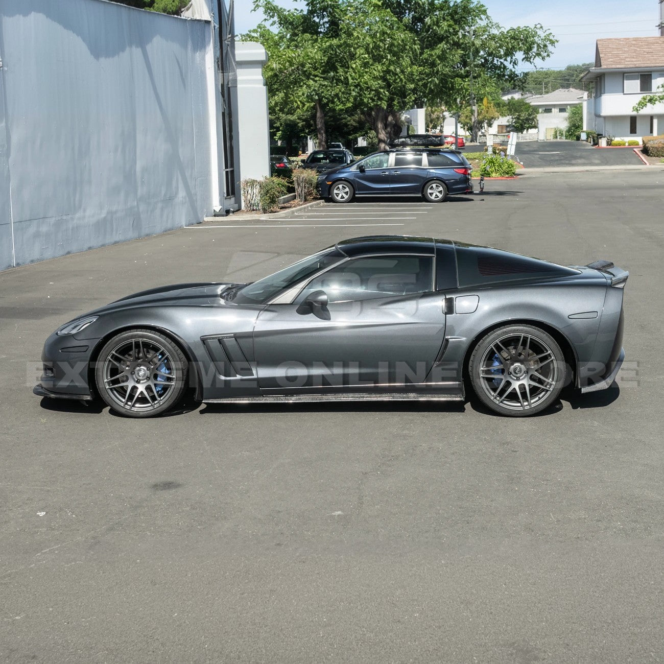 2005-13 Corvette C6 Z06 ZR1 DRY CARBON FIBER Splash Guard Mud Flaps