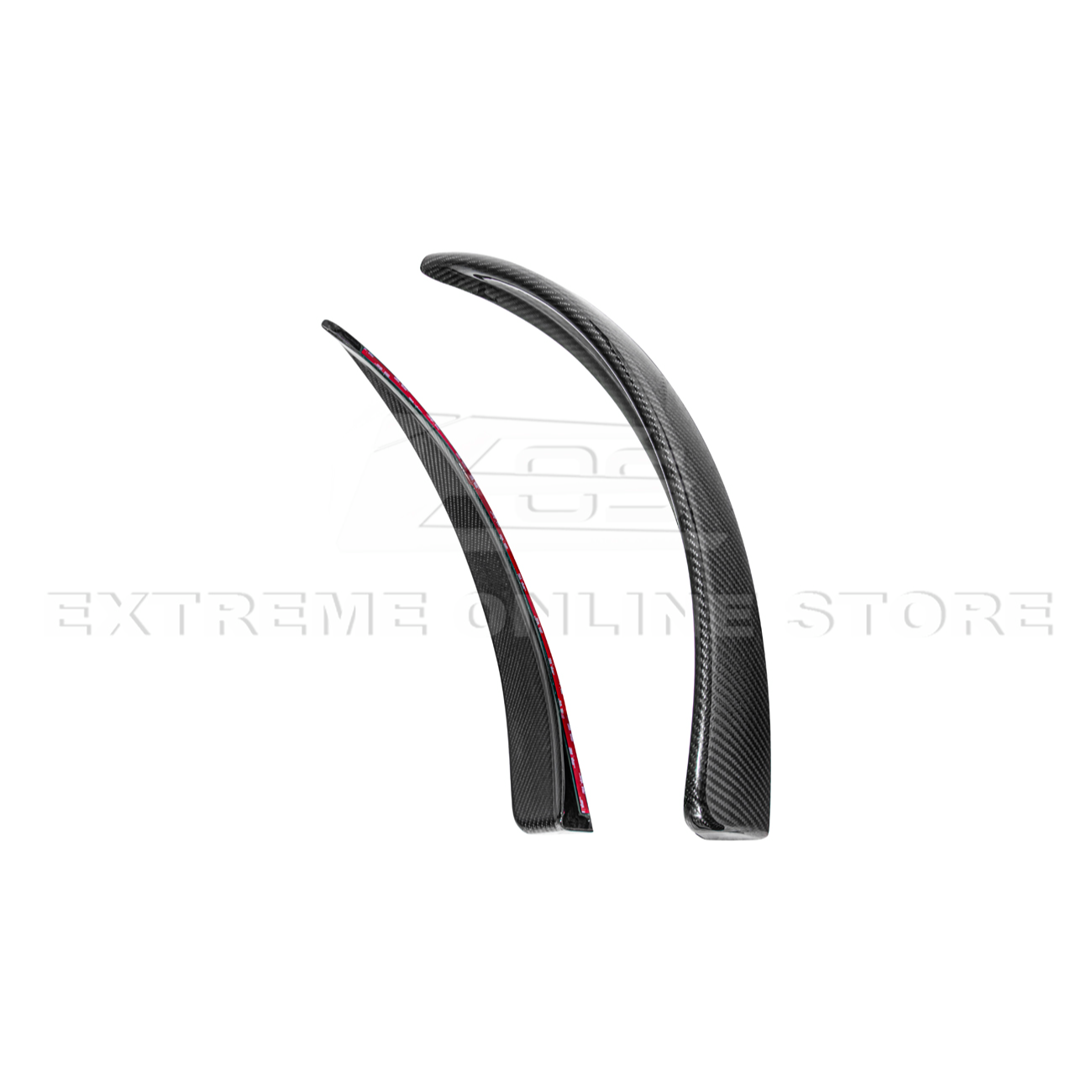 2005-13 Corvette C6 Z06 ZR1 Extended DRY CARBON FIBER Front Splash Guard Mud Flaps