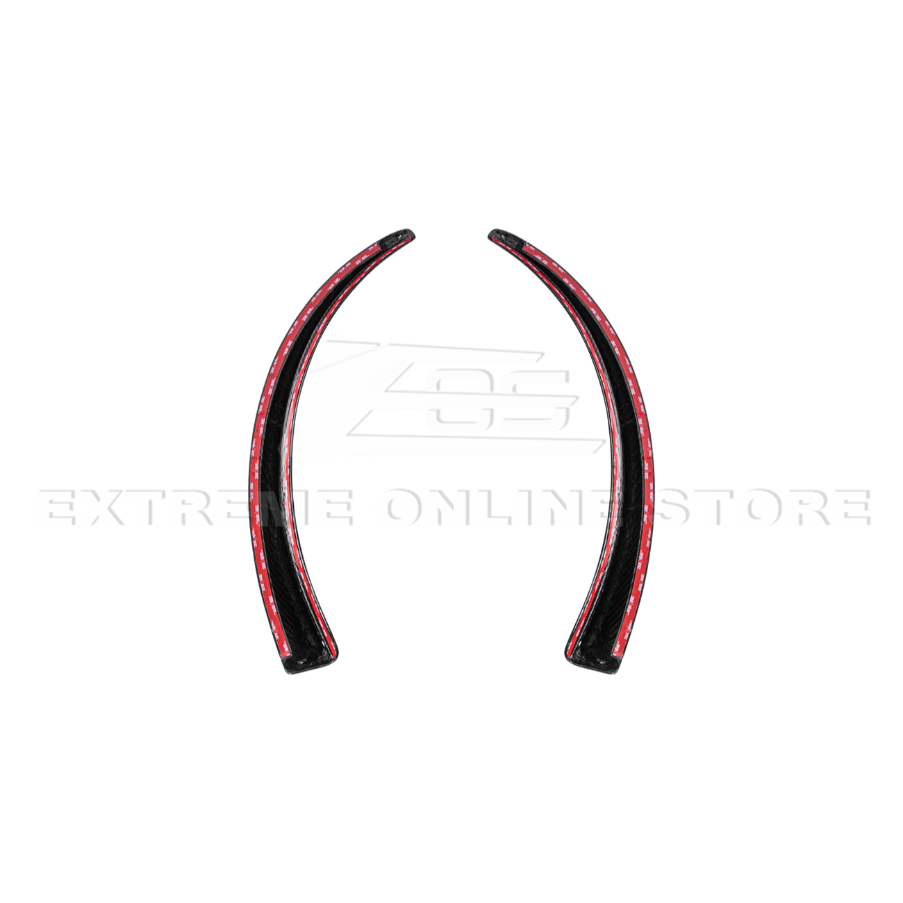 2005-13 Corvette C6 Z06 ZR1 Extended DRY CARBON FIBER Front Splash Guard Mud Flaps