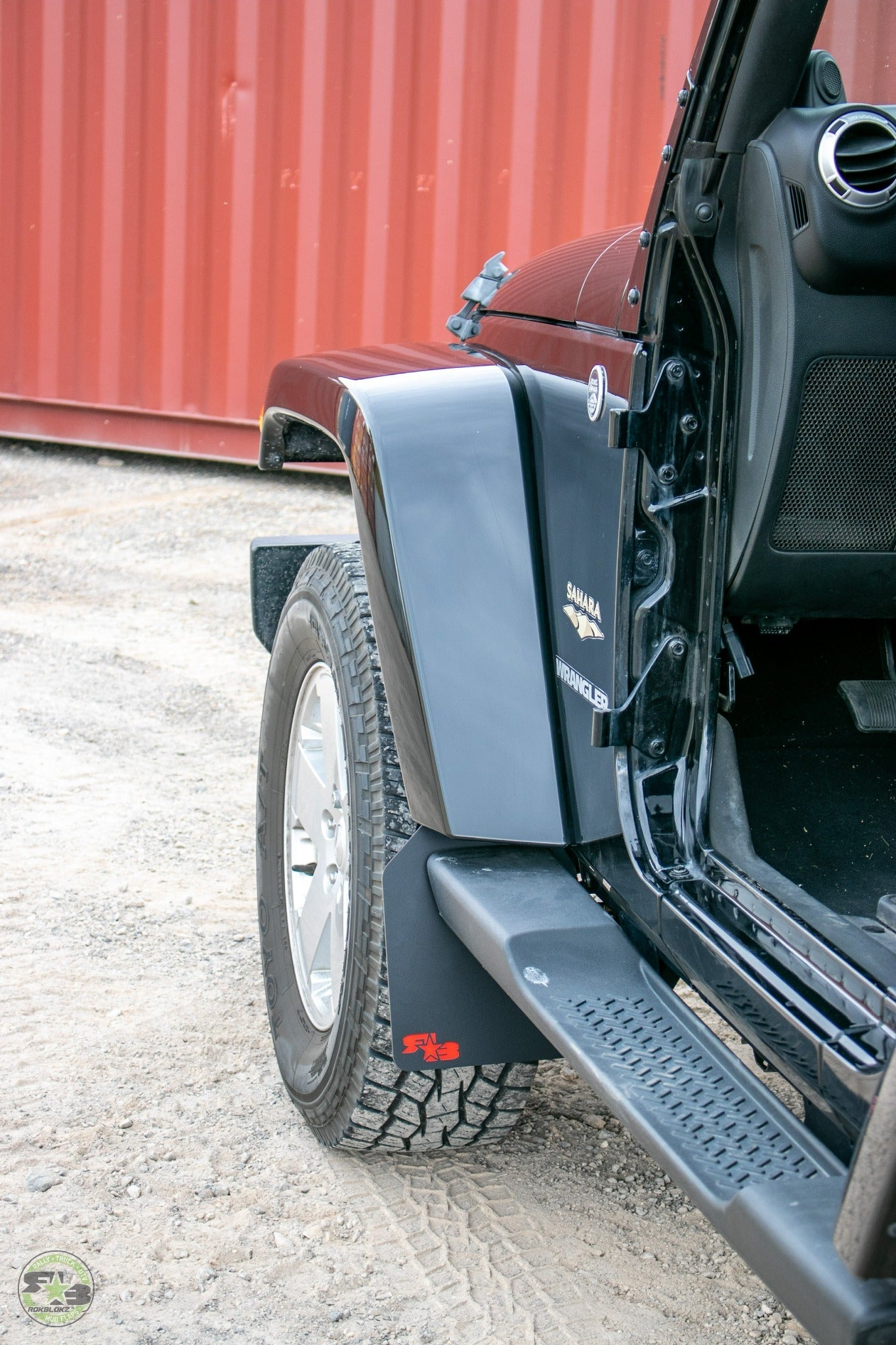 Jeep Wrangler (JK, JKU) 2007-2018 Quick Release Mud Flaps - FRONT & REAR (FULL KIT)