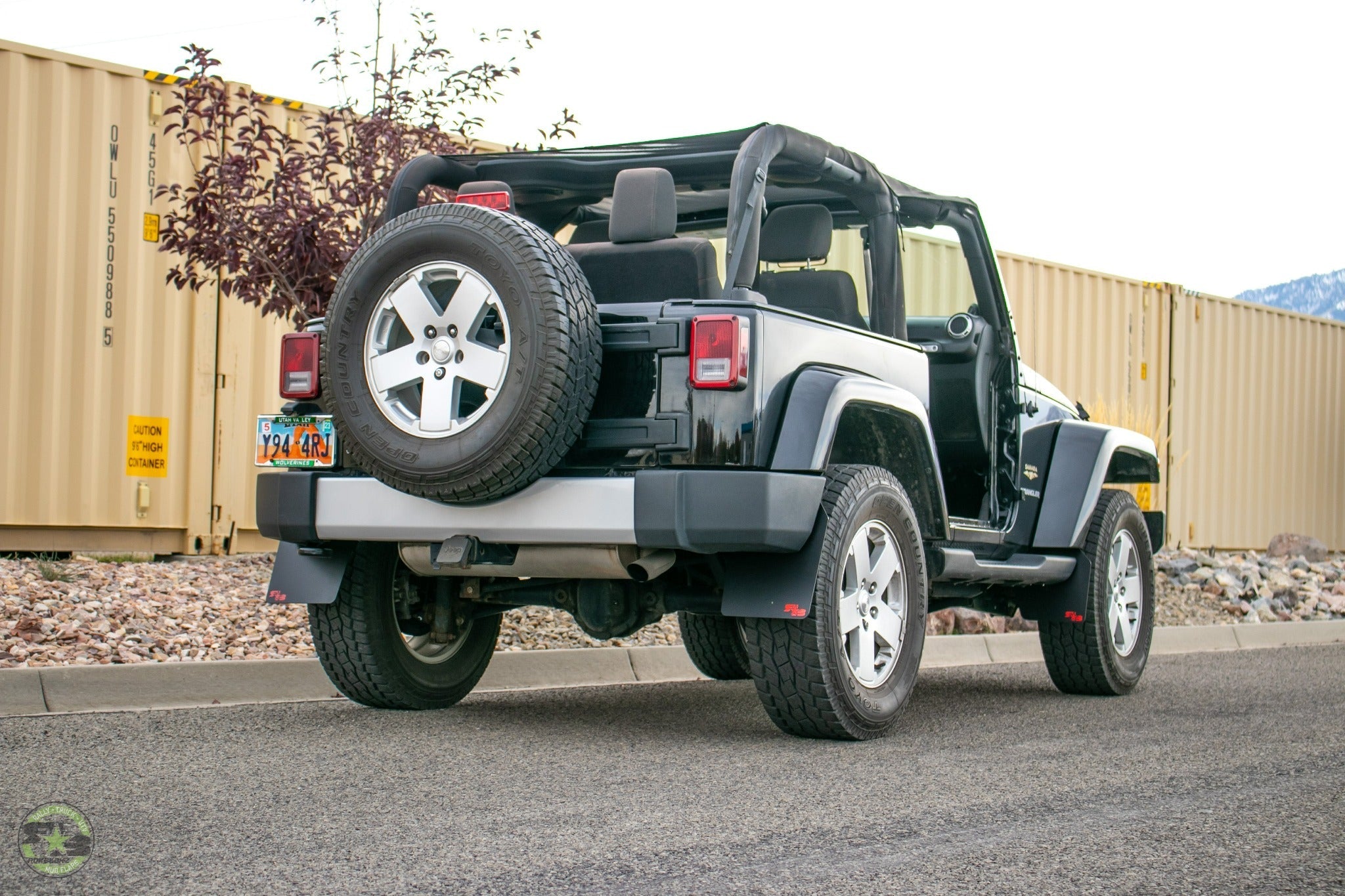 Jeep Wrangler (JK, JKU) 2007-2018 Quick Release Mud Flaps - FRONT & REAR (FULL KIT)