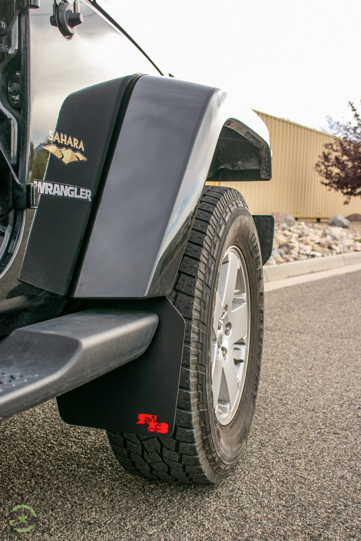 Jeep Wrangler (JK, JKU) 2007-2018 Quick Release Mud Flaps - FRONT & REAR (FULL KIT)