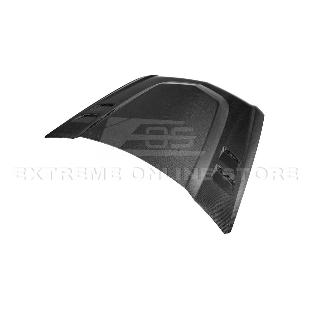 2009-15 Cadillac CTS-V Double Sided CARBON FIBER  Middle Vented Front Bumper Hood