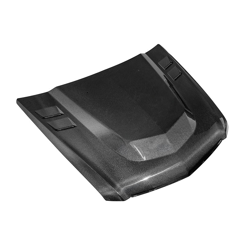 2009-15 Cadillac CTS-V Double Sided CARBON FIBER  Middle Vented Front Bumper Hood