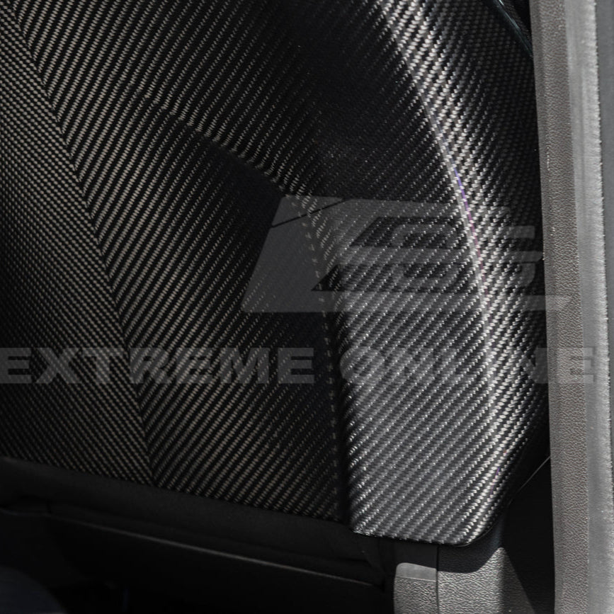 2009-15 Cadillac CTS V Dry CARBON FIBER Seat Back Cover