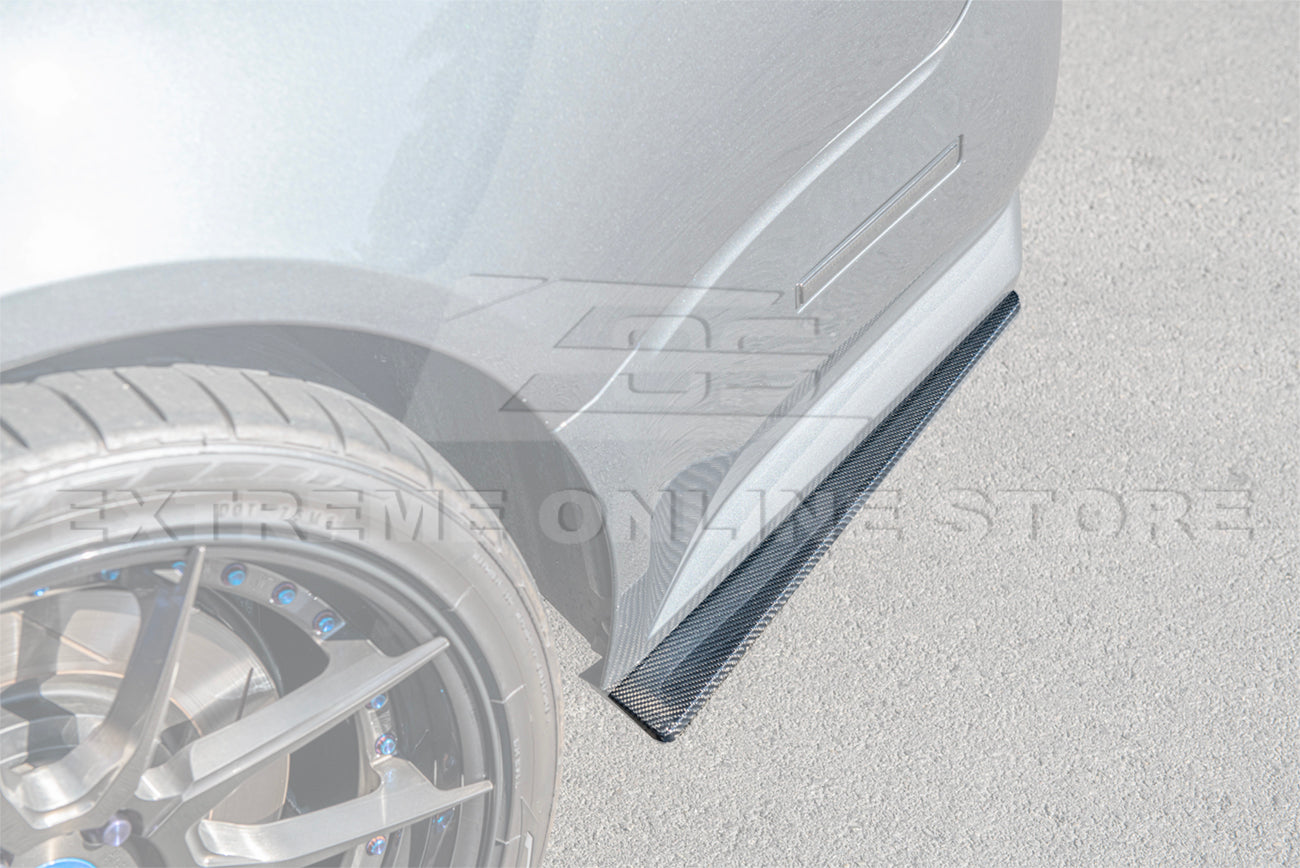 2009-15 Cadillac CTS-V Sedan Dry Carbon Fiber Rear Apron Valance Lip