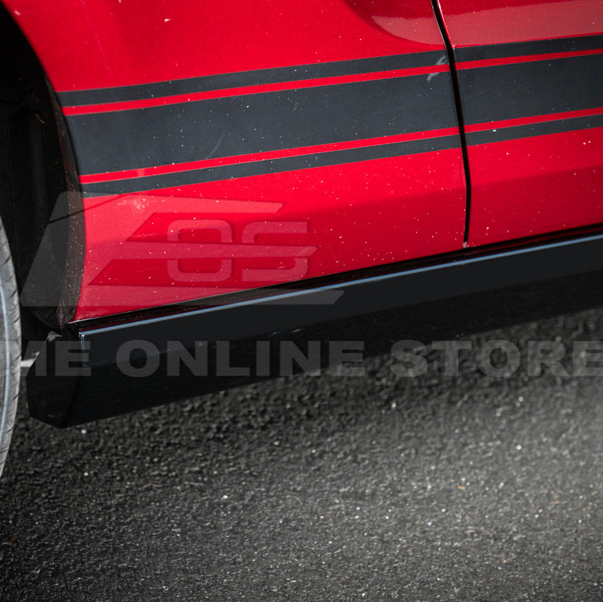 2010-14 Ford S197 Mustang GT500 Style Side Skirts Extension Pair