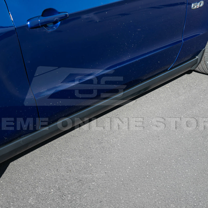 2010-14 Ford S197 Mustang GT500 Style Side Skirts Extension Pair