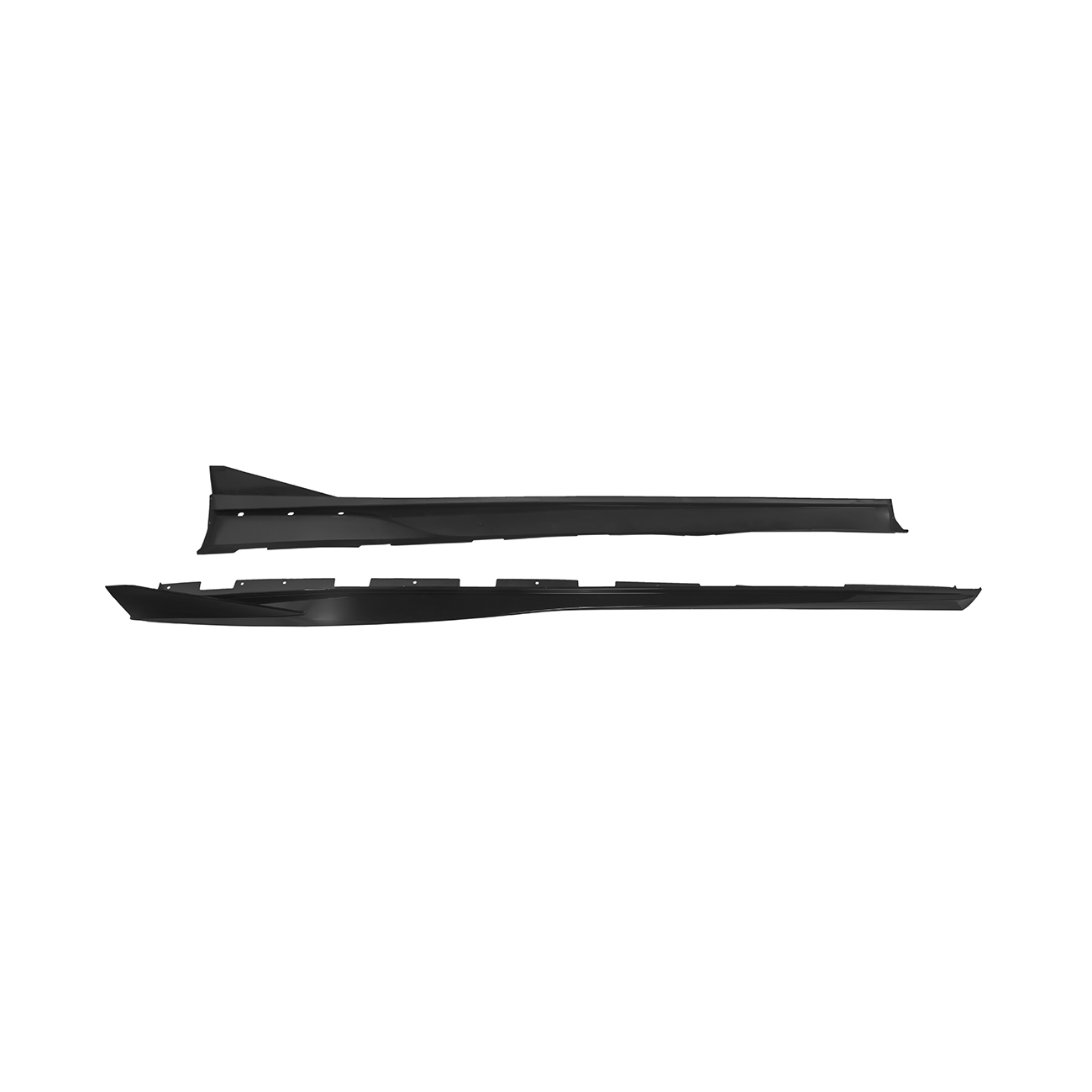 2010-2015 Camaro LT LS SS Performance Track GLOSSY BLACK Side Skirts Rocker Panel