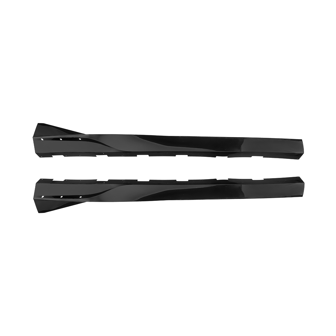 2010-2015 Camaro LT LS SS Performance Track GLOSSY BLACK Side Skirts Rocker Panel