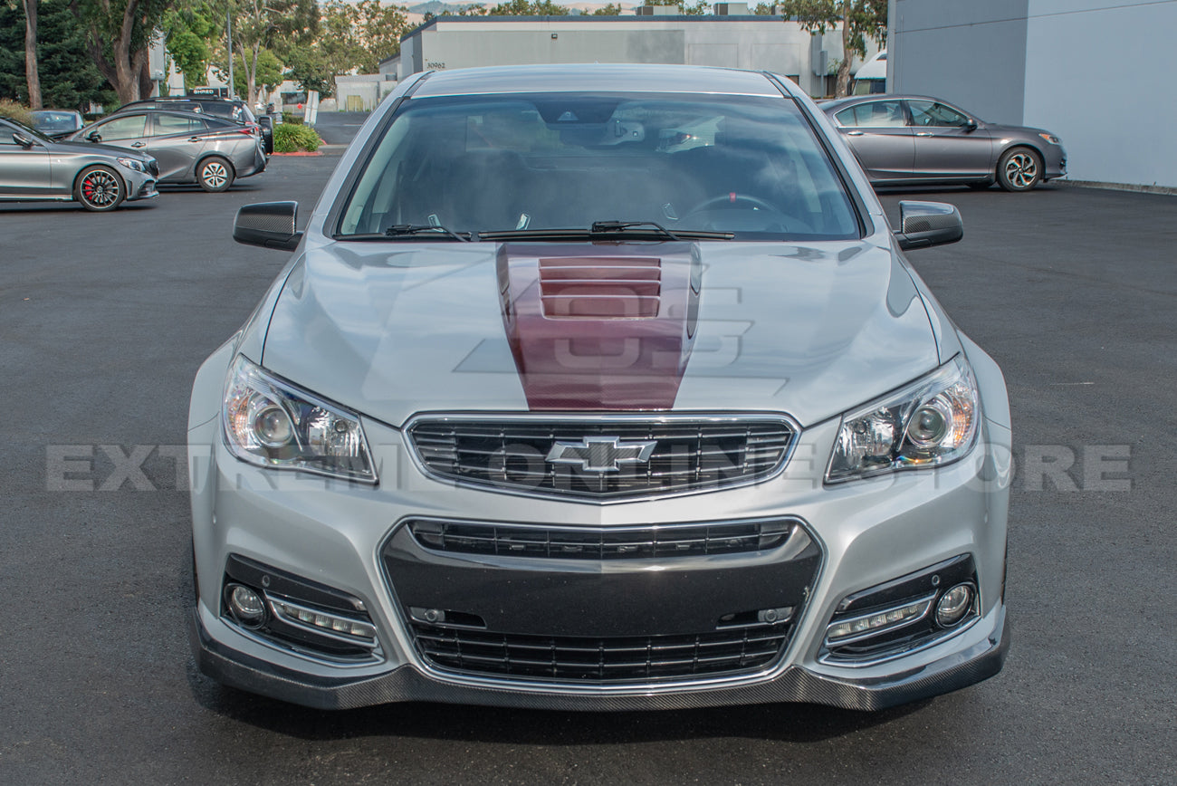 2013-15 Chevrolet SS Carbon Fiber Front Bumper Lip Splitter & Side Skirts
