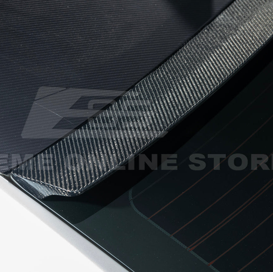 2013-19 Cadillac ATS ATS-V Coupe Carbon Fiber Rear Roof Top Window Spoiler
