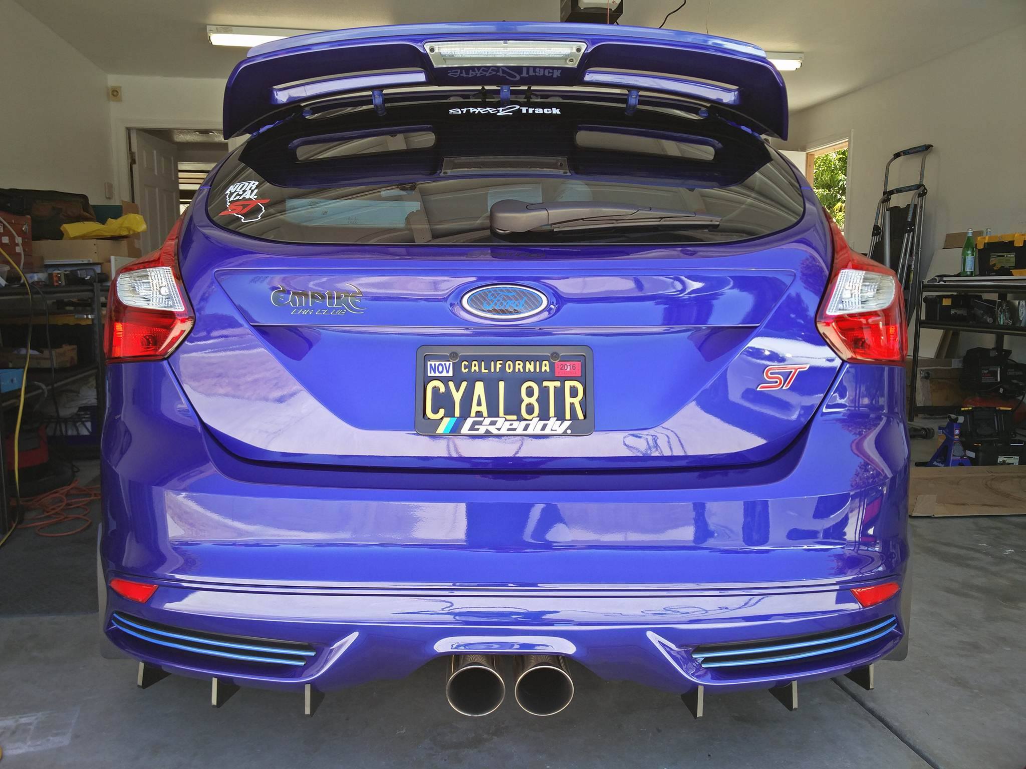 2013-2018 Ford Focus ST Diffuser Fins (6-Pack)-Diffuser Fins-Grocery Getter Performance