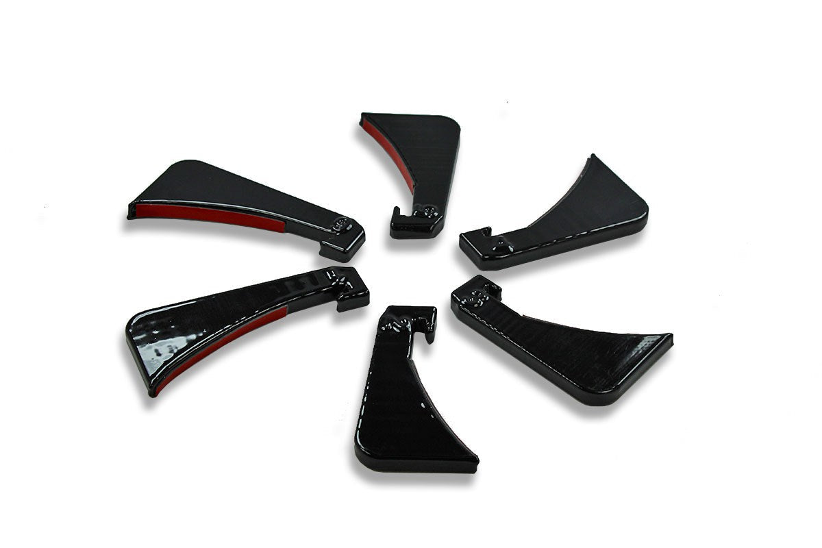 2013-2018 Ford Focus ST Diffuser Fins (6-Pack)-Diffuser Fins-Grocery Getter Performance