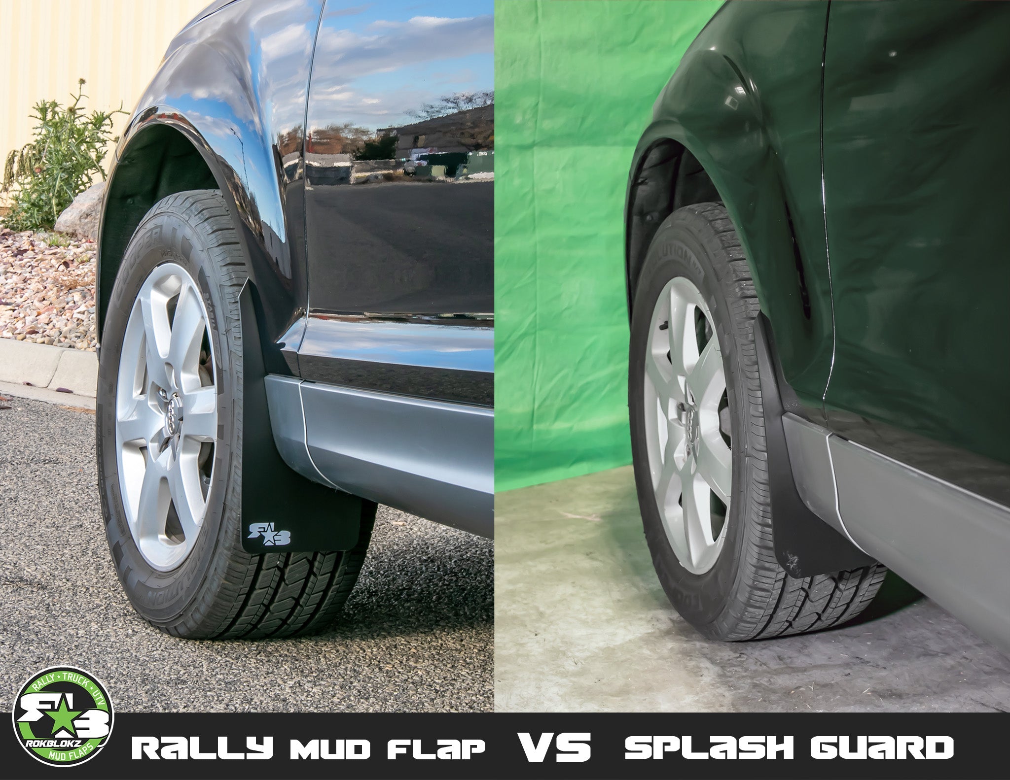 Audi Q7 SUV 2010-2015 Rally Mud Flaps
