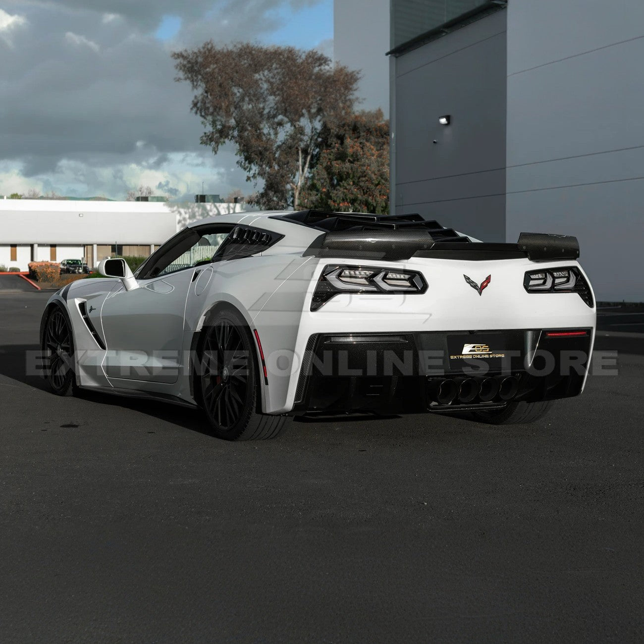 2014-19 Corvette C7 Smoke / Clear Lens Rear Taillight