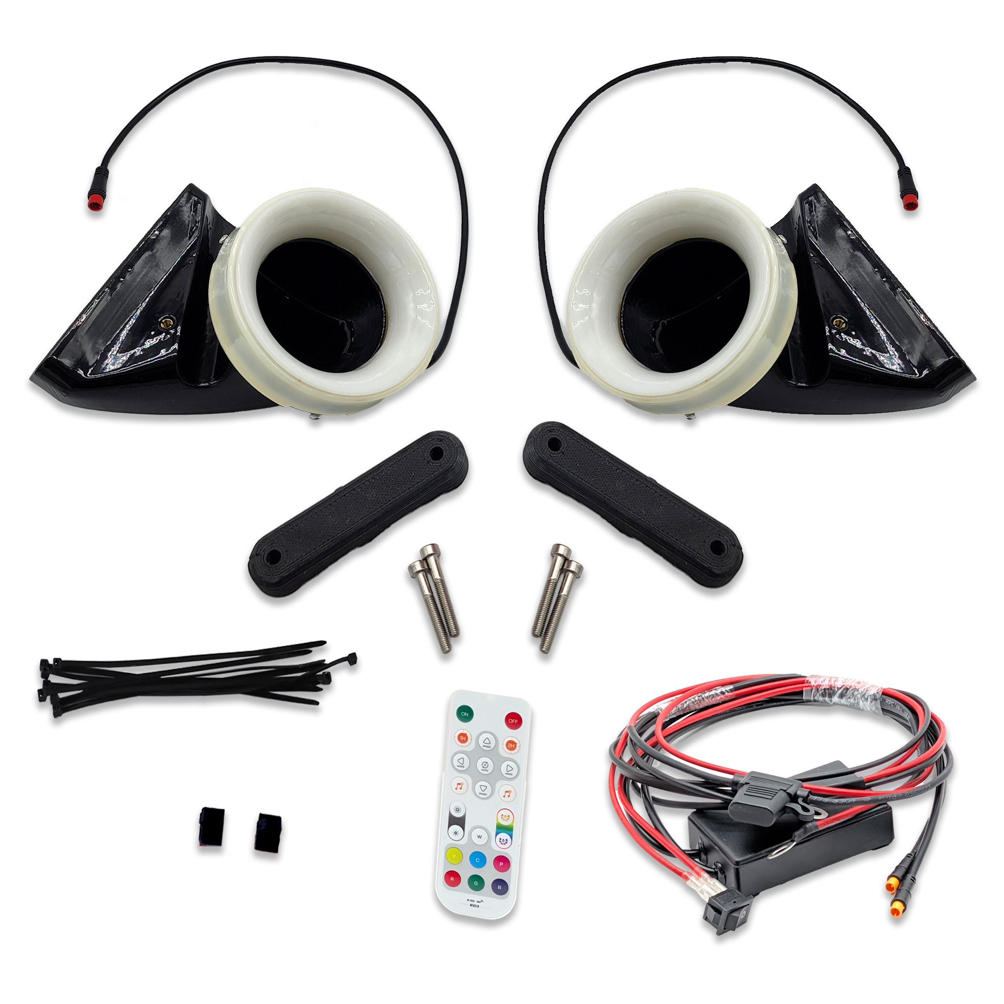 2014-2024 MINI Cooper S (F54/F55/F56/JCW GP) Dual BIG MOUTH LIT KIT Ram Air Intake Snorkels-Ram Air Intake-Grocery Getter Performance