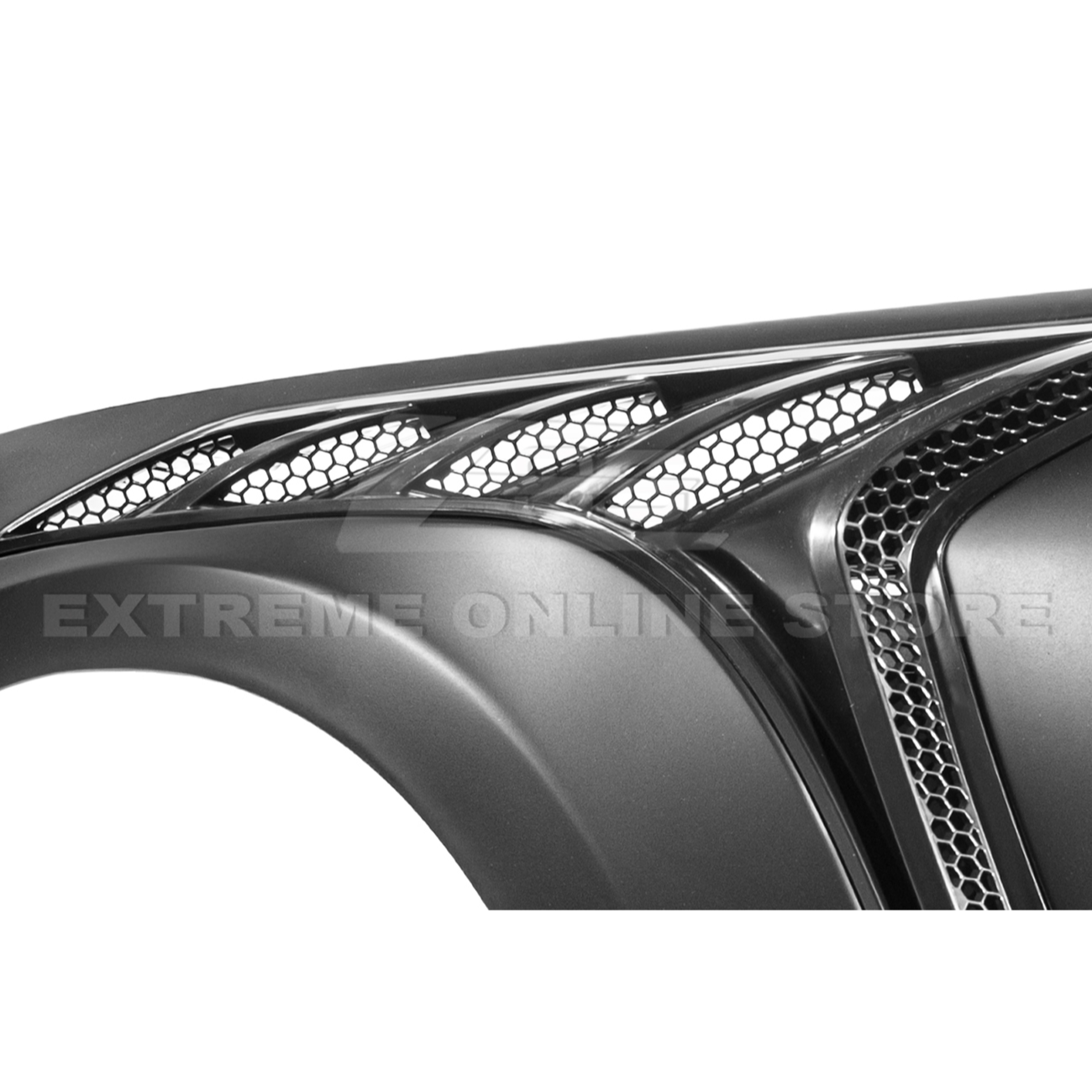 2015-17 Ford Mustang S550 | GTD Style Primed Black Front Side Vented Fenders