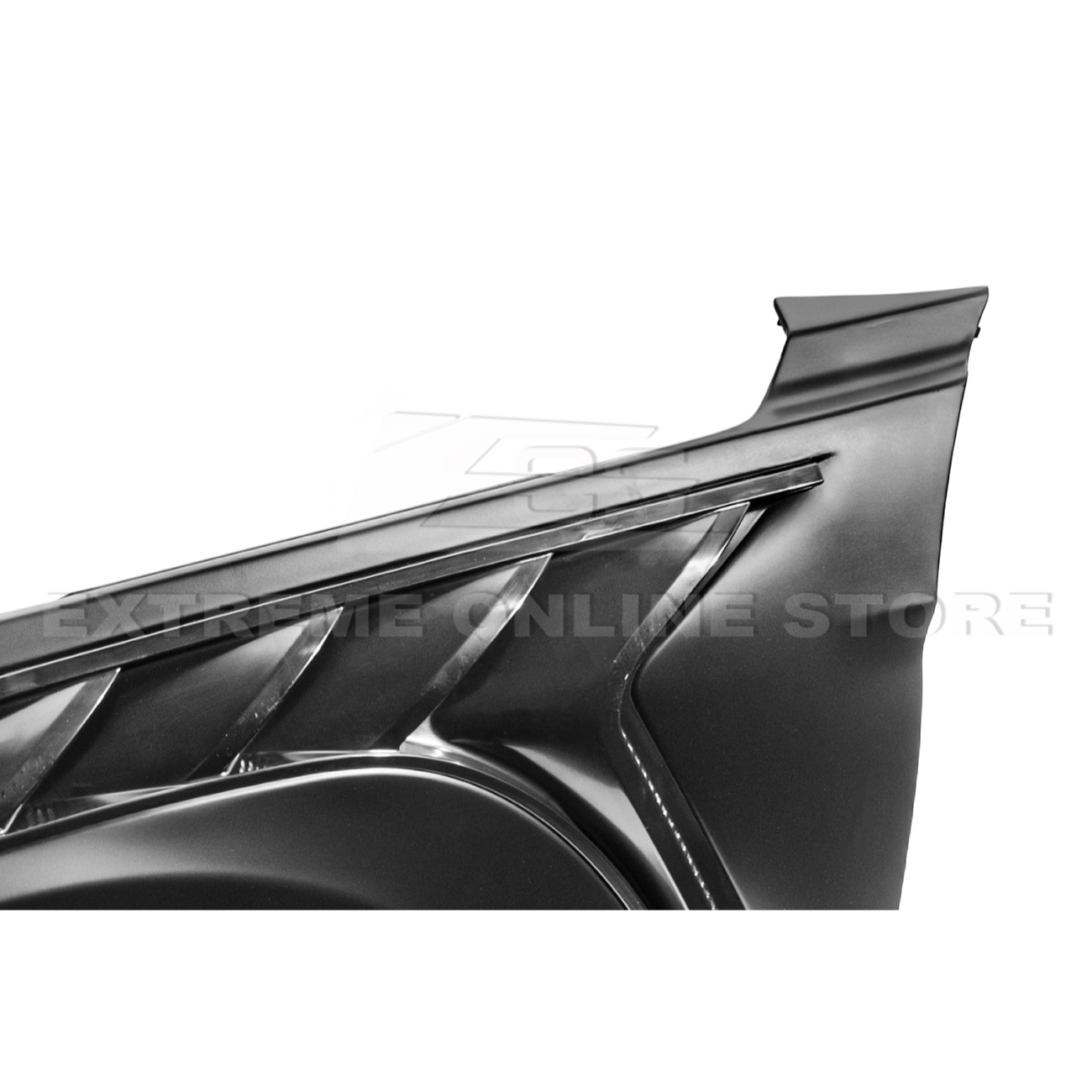 2015-17 Ford Mustang S550 | GTD Style Primed Black Front Side Vented Fenders