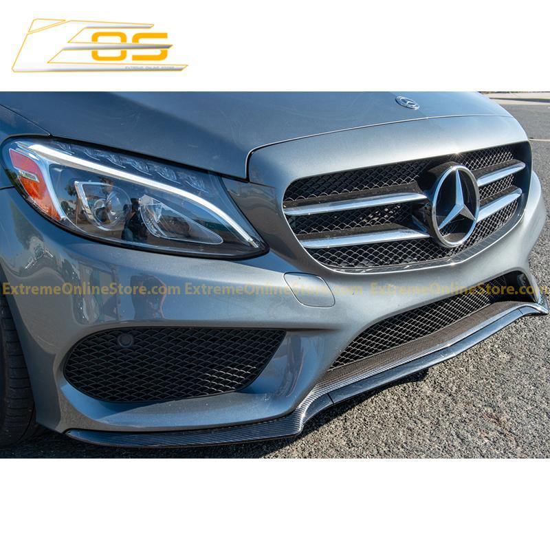2015-18 Mercedes-Benz C-Class W205 AMG Carbon Fiber Front Splitter Lip