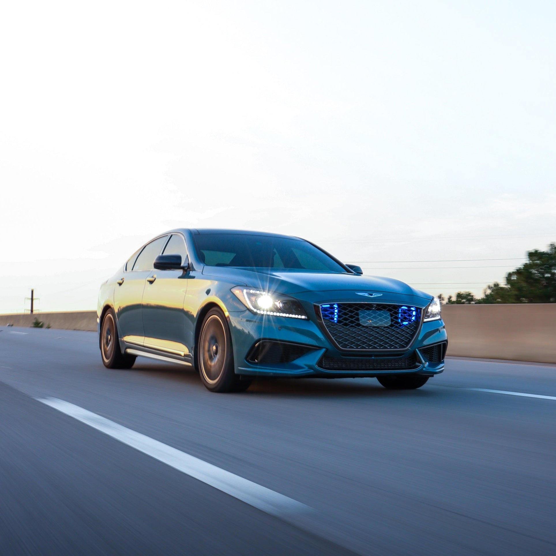 2015-2020 Genesis G80 3.3T/5.0 Dual BIG MOUTH LIT KIT Ram Air Intake Snorkels-Ram Air Intake-Grocery Getter Performance
