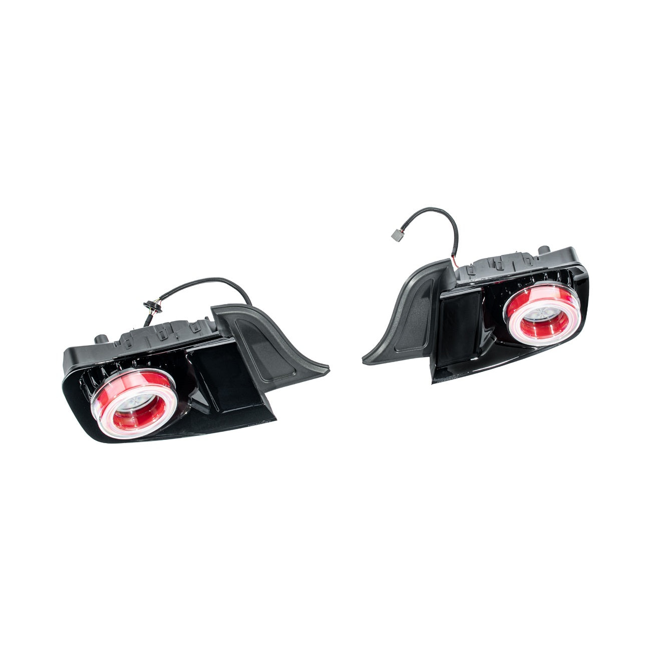 2015-2023 Ford Mustang Ferrari Style LED Red Lens Sequential Rear Taillights