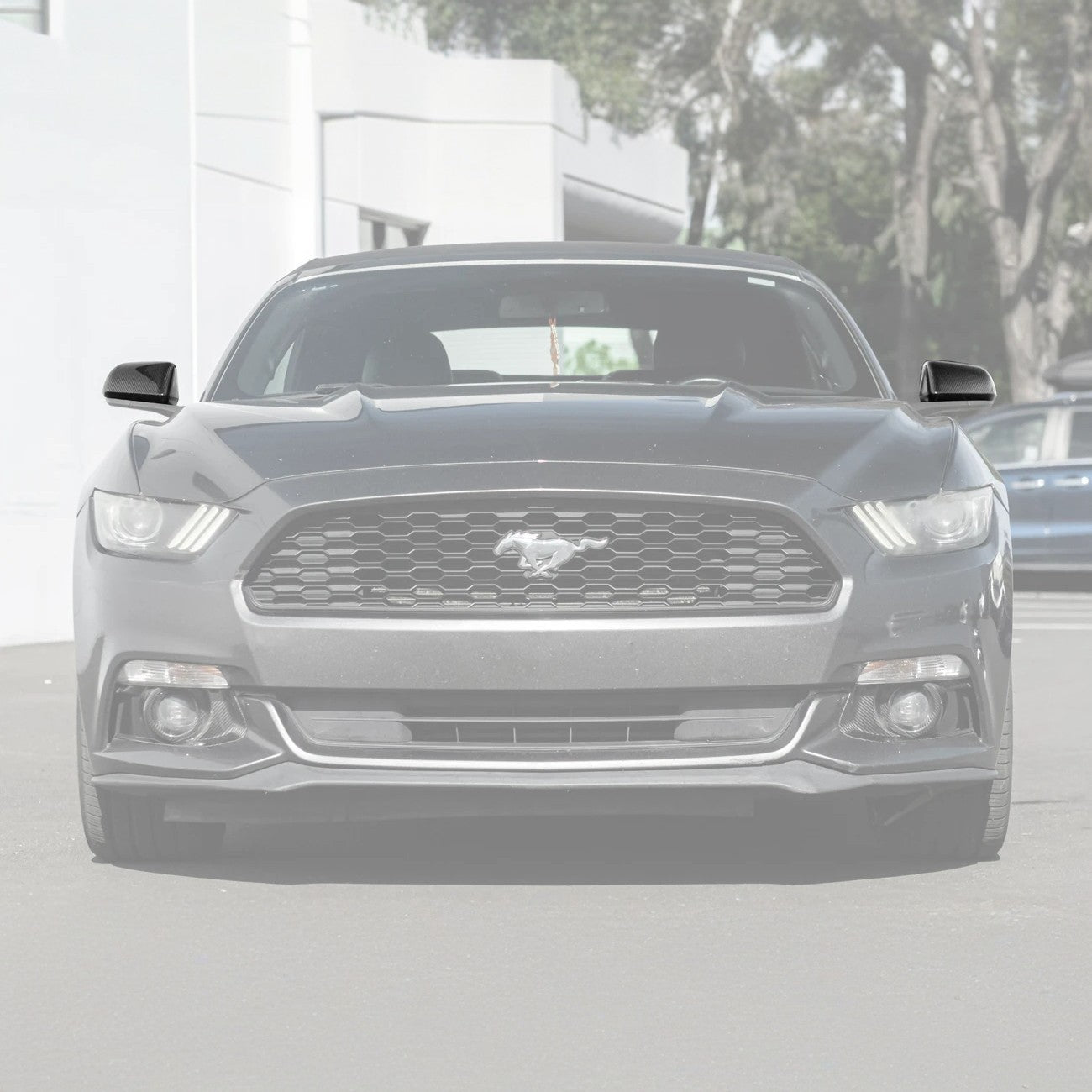 2015-23 Ford Mustang DRY CARBON FIBER Overlay Mirror Cap Cover Pair